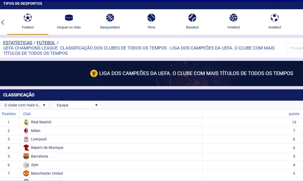 Apostas Especiais e de Longo Prazo