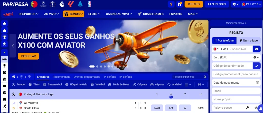 Paripesa Portugal Casa de Apostas e Casino Online